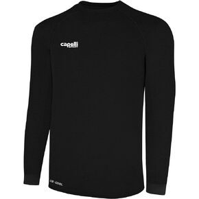 Capelli Sport Men's Workout Top, Long Sleeve Crew Neck Exercise Training Jersey