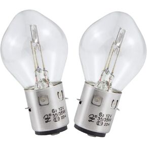 Headlight Bulb 12V 35W Aftermarket Replacement Parts Fit For 50cc 110cc 125cc 150cc 250cc ATV Scooter Moped (2 Pcs).