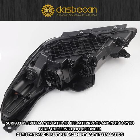 Dasbecan Halogen Headlight Compatible With Hyundai Sonata 2015 2016 2017 Right Passenger Side Headlamp Assembly Replaces# 92102-C2000 92102C2000 HY2503183 Without Bulbs in Saudi Arabia