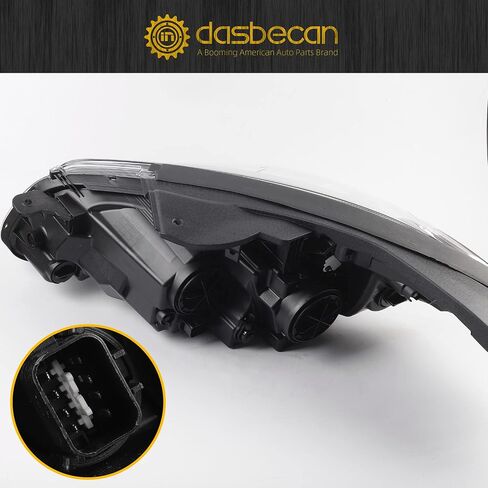 Dasbecan Halogen Headlight Compatible With Hyundai Sonata 2015 2016 2017 Right Passenger Side Headlamp Assembly Replaces# 92102-C2000 92102C2000 HY2503183 Without Bulbs in Saudi Arabia