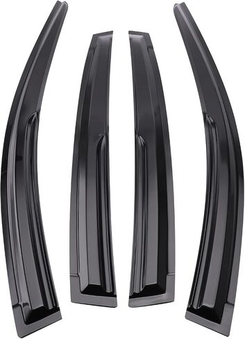 MotorFansClub 4PCS Window Visor Vent Fit for Subaru Crosstrek Impreza Hatchback 2017 2018 2019 2020 2021 2022 2023 Window Deflectors Sun Rain Guard All Black Color in Saudi Arabia