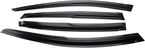 MotorFansClub 4PCS Window Visor Vent Fit for Subaru Crosstrek Impreza Hatchback 2017 2018 2019 2020 2021 2022 2023 Window Deflectors Sun Rain Guard All Black Color in Saudi Arabia