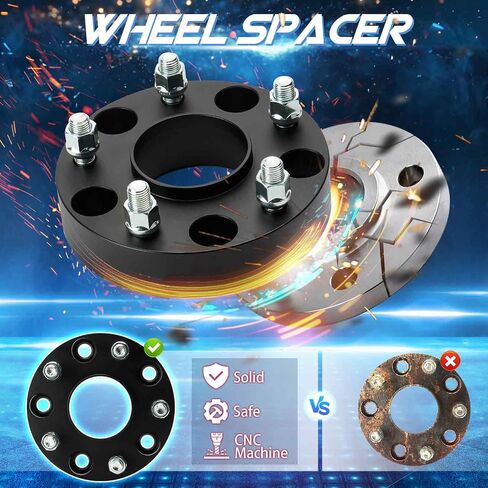 5x5.5 Wheel Spacers 2in 5x139.7 Wheel Adapters Forged 5 Lugs fit for Dodge Ram 1500 2012 2013 2014 2015 2016 2017 2018 108mm Bore with M14x1.5 Studs 4pcs in Saudi Arabia