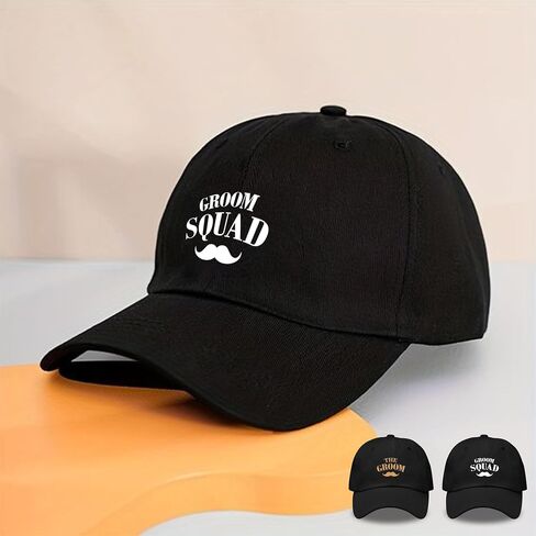Party Gifts & Beyond Groomsman Baseball Hat 7 packs Groomsmen Gifts Trucker Hats Team Groom Men's Hat for Bachelor Party (Groom Squad) in Saudi Arabia