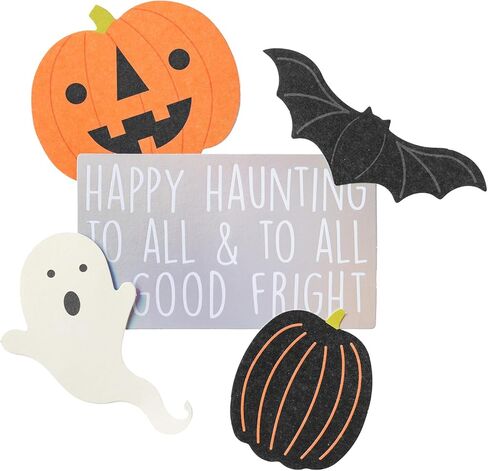 American Crafts Happy Halloween Ephemera Embellishments, 76 Piece, Decorate Crafts Supplies Spooky Haloween Cut Outs Embellishments for Crafting Haloween Embellishments Crafts in Kuwait