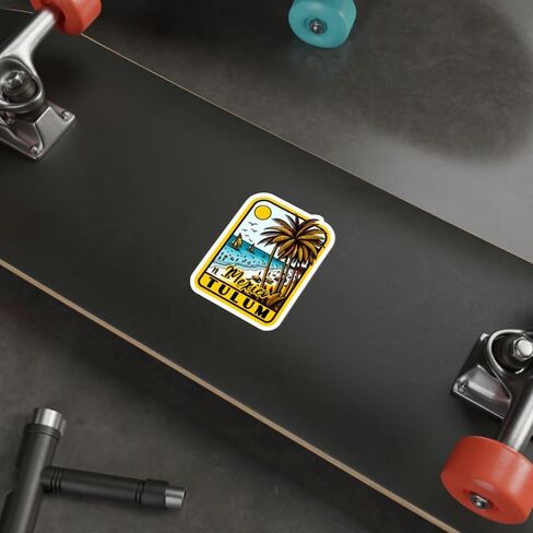 Tulum Mexico Sticker Travel Outdoors Decal Vinyl Small Waterproof for Water Bottle Mug Passport Scrapbook Notebook Laptop Tumbler Skateboard Computer Phone 4" in Saudi Arabia