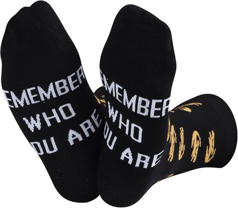 ZJXHPO The Lion Movie Inspired Crew Sock Remember Who You Are Novelty Sock Animal Kingdom Gift Simba Sock Gift in Saudi Arabia