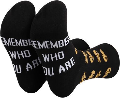 ZJXHPO The Lion Movie Inspired Crew Sock Remember Who You Are Novelty Sock Animal Kingdom Gift Simba Sock Gift in Saudi Arabia