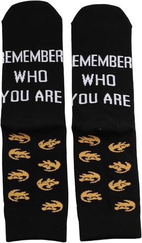 ZJXHPO The Lion Movie Inspired Crew Sock Remember Who You Are Novelty Sock Animal Kingdom Gift Simba Sock Gift in Saudi Arabia