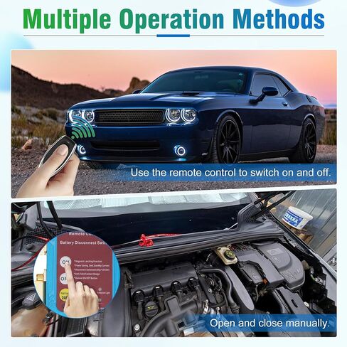 مفتاح قتل للسيارة، مفتاح فصل البطارية عن بعد 12 فولت 240 أمبير، مفتاح قتل السيارة مضاد للسرقة للسيارات والمركبات الترفيهية والشاحنات والقوارب والمركبات الرباعية مع جهازي تحكم عن بعد. in Kuwait