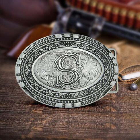 Superkred Belt Buckles Men Western Cowboy - Silver Belt Buckle Cool Cowboy Belt Buckle & Cowgirl Belt Buckle for Men Women in Saudi Arabia