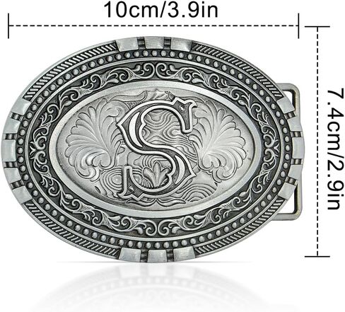Superkred Belt Buckles Men Western Cowboy - Silver Belt Buckle Cool Cowboy Belt Buckle & Cowgirl Belt Buckle for Men Women in Saudi Arabia