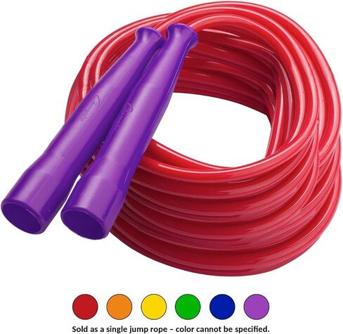 Champion Sports Licorice Jump Rope for Fitness, Assorted Colors - Speed Jump Ropes with Contoured Handles for Exercise, Cross Training, Boxing - Single Premium Skipping Rope for Kids, Adults in Saudi Arabia