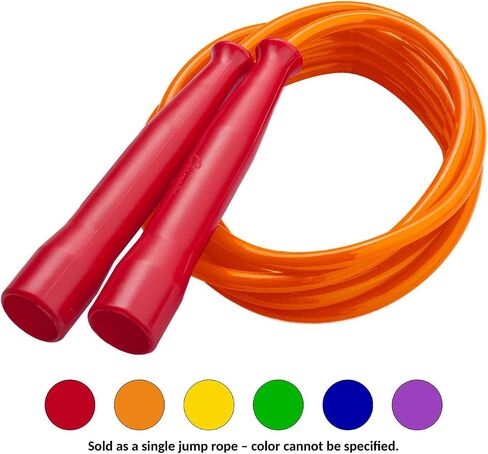 Champion Sports Licorice Jump Rope for Fitness, Assorted Colors - Speed Jump Ropes with Contoured Handles for Exercise, Cross Training, Boxing - Single Premium Skipping Rope for Kids, Adults in Saudi Arabia