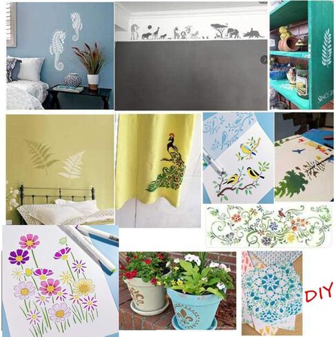 الذئب اللوحة الاستنسل جوفاء الذئب رسم قالب DIY بها بنفسك الحرفية هدية محلية الصنع هدية in Kuwait
