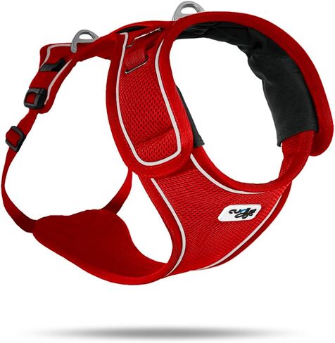 Curli Belka Harness Custom-Fit Big Dog Harness Dog Harness Adjustable Choke-Free Reflective Vest for Large Dogs Black L in Saudi Arabia