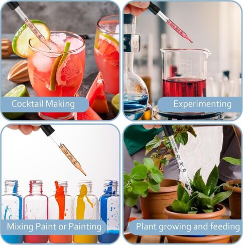 5 Pcs 1 ml Glass Eye Dropper, Medicine Dropper, Pipettes Dropper, Ear Eye Dropper Syringe Tool for Essential Oils, Feeding, Ear, Lab, Health Care(Bent and Straight Tips) in Saudi Arabia