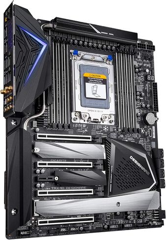 GIGABYTE TRX40 DESIGNARE (sTRX/AMD/TRX40/Direct 16+3 Phase VRM/Fins-Array Heatsink/Gen 4 AIC with 4 Extra M.2/ XL-ATX/Motherboard) in Saudi Arabia