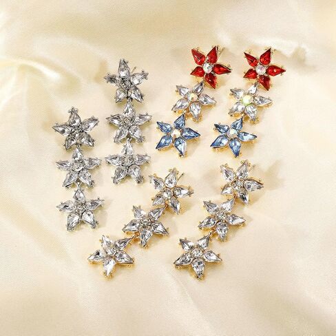 أزياء زهرة أقراط بيان طويل ديزي عباد الشمس تتدلى الأقراط لطيف الصيف الزهور الأقراط للنساء والفتيات in Kuwait