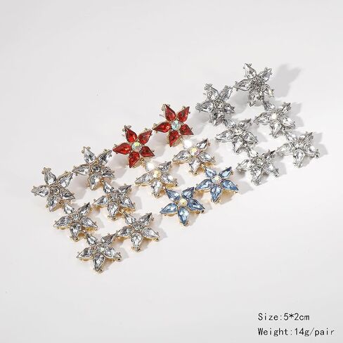 Fashion Flower Stud Earrings Statement Long Daisy Sunflower Dangle Earrings Cute Summer Floral Earrings for Women and Girls in Saudi Arabia