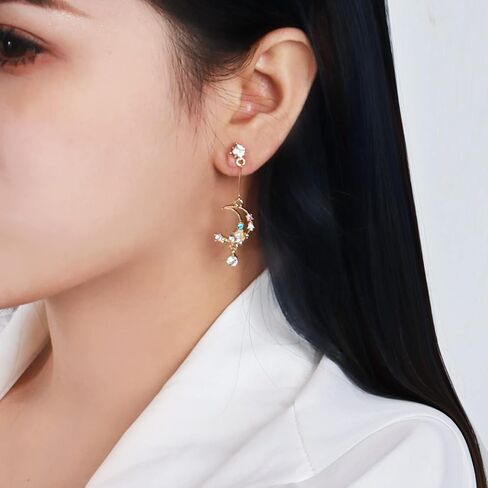 Silver Bow Earrings Ribbon Earring Sparkly Rhinestone Bow Earrings for Women Party Prom Jewelry for Girls in Saudi Arabia