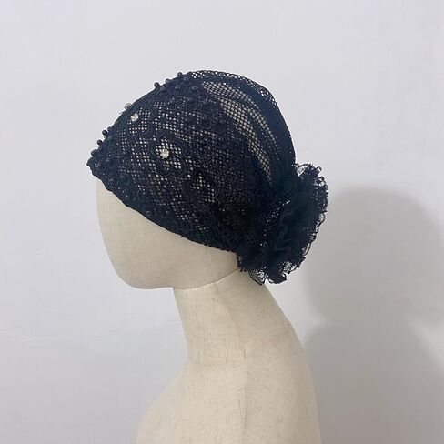 Sequins Turban Stretchy Headscarf Soft Lace Bonnet Beanie Cap Headwrap for Women in Saudi Arabia