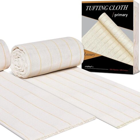 Premium Overlocking 2pcs Tufting Cloth 260gsm Large 80x80 Inch Primary Tufting Cloth with Marked Lines Ideal for Craft Devotees, Crafting Studios, Tufting Supplies in Saudi Arabia