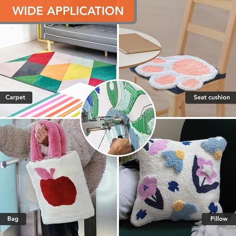 Premium Overlocking 2pcs Tufting Cloth 260gsm Large 80x80 Inch Primary Tufting Cloth with Marked Lines Ideal for Craft Devotees, Crafting Studios, Tufting Supplies in Saudi Arabia