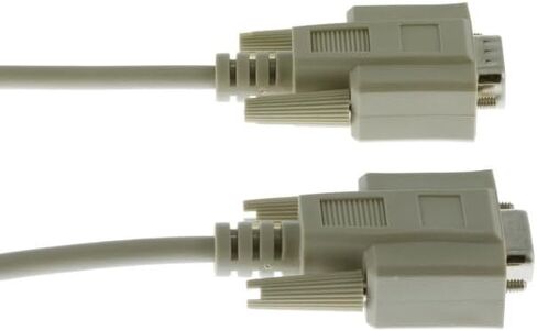 كابل تسلسلي DB9 9 Pin ذكر إلى أنثى، موسع المنفذ التسلسلي، هيكل درع من رقائق معدنية بطول 6 أقدام وسترة PVC، مباشرة من خلال الدبوس - Wty مدى الحياة in Saudi Arabia