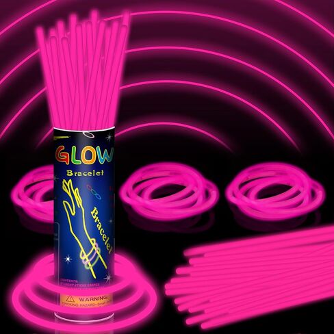 150 Pack 8' White Glow Sticks Bracelet Necklaces Bulk with 150 Connectors Neon Glow In The Dark Party Favors for Holiday Birthday Party Decoration in Saudi Arabia