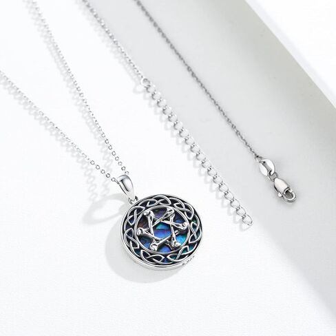 نجمة داود قلادة، 925 الفضة الاسترليني عقدة سلتيك ستة نجمة مدببة قلادة مثالية الدينية محظوظ أذن البحر سداسية نجمة القلائد مجوهرات هدية للنساء الفتيات الفتيان الرجال in Kuwait