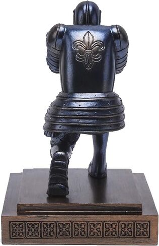 Knight Pen Holder Pen Stand with a Pen, Personalized Desk Accessory for a Gift, Decoration Pencil Holder Desk Organizer(Base Glue Not Included) (Blue) in Saudi Arabia