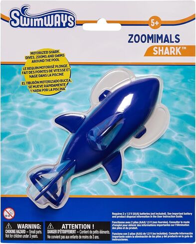 SwimWays Zoomimals Shark Toy, Kids Pool Accessories & Swimming Pool Toys, Pool Diving Toys & Torpedo Pool Toys for Kids Ages 5 & Up in Saudi Arabia