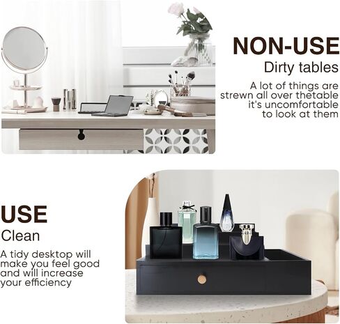 Men's Perfume Storage Rack - Elegant Wooden Design, Multiple Compartments for Various Sized Bottles, Ideal for Home Bedroom or Bathroom Organization, Sturdy, Durable & Easy to Install in Saudi Arabia