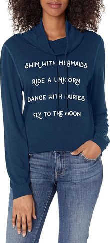 Fifth Sun Women's Sassy Text Long Sleeve Cowl Neck Tees in Saudi Arabia