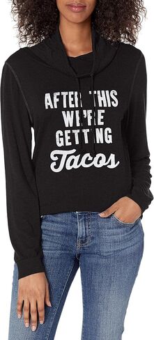 Fifth Sun Women's Sassy Text Long Sleeve Cowl Neck Tees in Saudi Arabia