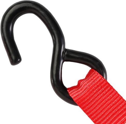 CRAFTSMAN CMXAZBS15004 Black/Red 1" x 12' Ratchet Tie Down Straps - Light/Mid-Weight Duty (1500 lb Break Strength), 4 Pack in Saudi Arabia