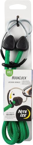 Nite IZE HookLock Locking Bungee، حبل بنجي مع خطاف قفل، بنجي ممتاز مع خطاف قفل فولاذي، 48 بوصة، أخضر in Kuwait