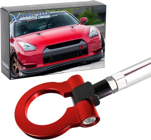 JDM Screw-ON Red Sport Racing Aluminum Front Rear Bumper Tow Hook for Nissan 370Z GTR Juke Infiniti G37 QX70 FX35 in Saudi Arabia