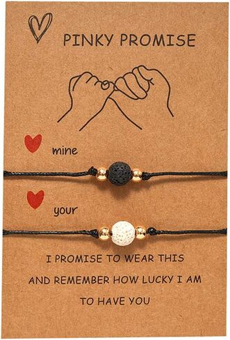 Pinky Promise Bracelets Back to School Bracelet First Day of Kindergarten Bracelets Mommy and Me Matching Bracelet Set Mother Daughter Mom Son Bracelets Gifts Couples Friendship BFF Best Friends Bracelet in Saudi Arabia