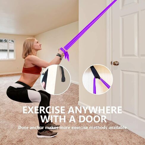 2pcs Gym Fitness Resistance Bands Door Anchor, Foam Door Anchor for Yoga Pilates Fitness Bands in Saudi Arabia