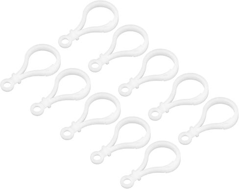 uxcell Plastic Lobster Clasps, 48mm Colorful Claw Snap Clip Hooks for Lanyard, Keychains, DIY Crafting, Black, 100Pcs in Saudi Arabia