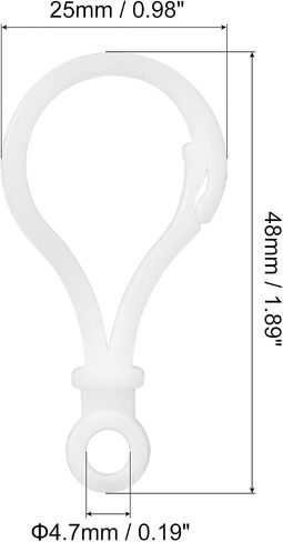 uxcell Plastic Lobster Clasps, 48mm Colorful Claw Snap Clip Hooks for Lanyard, Keychains, DIY Crafting, Black, 100Pcs in Saudi Arabia