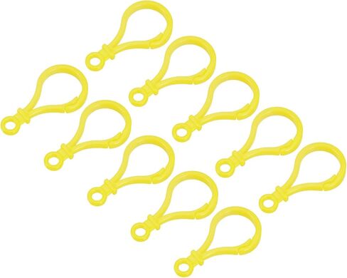 uxcell Plastic Lobster Clasps, 48mm Colorful Claw Snap Clip Hooks for Lanyard, Keychains, DIY Crafting, Black, 100Pcs in Saudi Arabia