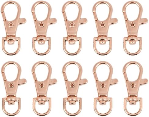 30pcs 38mm/1.5" Lobster Claw Swivel Clasps Lobster Snap Clasp Hook for Key Ring DIY Craft Jewelry Making (Antique Bronze) in Saudi Arabia