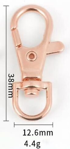 30pcs 38mm/1.5" Lobster Claw Swivel Clasps Lobster Snap Clasp Hook for Key Ring DIY Craft Jewelry Making (Antique Bronze) in Saudi Arabia