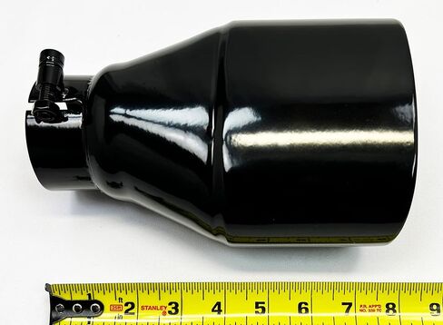 طرف العادم 3.00 مسمار على المدخل 5.50X3.50 OD بيضاوي 8.00 طويل WDWO5508-300-BOSS-GBK-SS جدار مزدوج 304 غير قابل للصدأ لامع أسود طرف عادم Wesdon in Kuwait