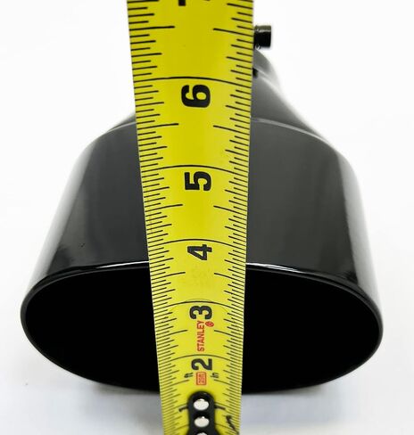 طرف العادم 3.00 مسمار على المدخل 5.50X3.50 OD بيضاوي 8.00 طويل WDWO5508-300-BOSS-GBK-SS جدار مزدوج 304 غير قابل للصدأ لامع أسود طرف عادم Wesdon in Kuwait