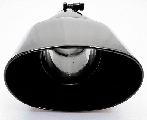 طرف العادم 3.00 مسمار على المدخل 5.50X3.50 OD بيضاوي 8.00 طويل WDWO5508-300-BOSS-GBK-SS جدار مزدوج 304 غير قابل للصدأ لامع أسود طرف عادم Wesdon in Kuwait