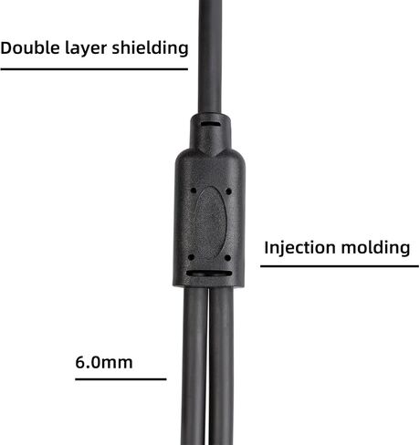 XLR Y-Splitter Cable, Dual Female XLR to Male XLR Mic Combiner Y Cord Balanced Microphone Adaptor Patch Cable (3 Pin 2 Female to 1 Male)- 1.64 feet, BLACK in Saudi Arabia